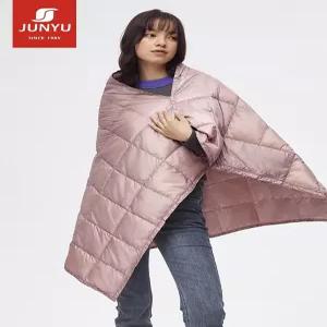 다운 담요 이불 두꺼운 깃털 보온 낮잠 대형 등산 패딩