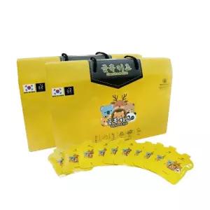 주니어 홍삼 초등학생 유아 홍삼 키즈 흑삼정 배 도라지 생강 즙 30포 2박스