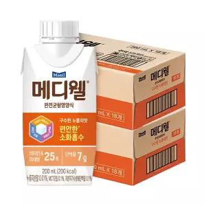 메디웰 구수한 누룽지맛 200ml 36개입(18개입 2박스)