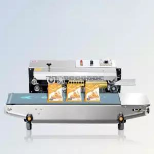 자동 실링기 포장 접착 밀봉 기계 삼면 음식 용기 비닐 필름 부착기 설비