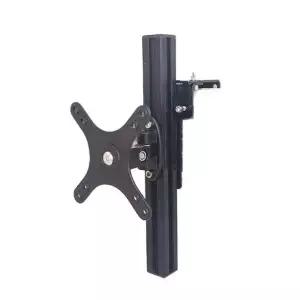 튼튼한 사무실 모니터암 거치대 파티션 행거 브라켓 회전 헤드 L형 하강 모델