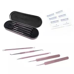 여드름압출기 블랙헤드 피지제거 8종 세트 (케이스 포함)