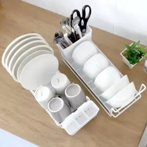 건조대 슬림 신혼 1인가구 식기 스틸 화이트 틈새공간 TgY5+6nQg