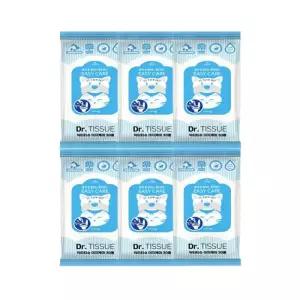 강아지 고양이 물티슈 닥터티슈 이지케어 6개 변기에 쏙 물에 녹는 동물병원 물티슈