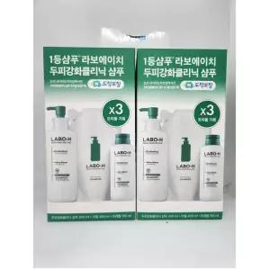 라보에이치 탈 모샴푸 약산성 대용량 두피 비건 400ml 400ml리필 180mlx 2