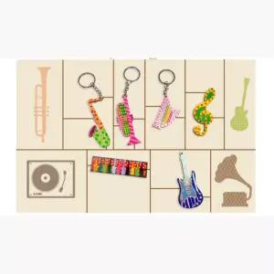 10인용 피아노학원 만들기 나무 악기 가방 열쇠고리 놀이 초등생 창체 손목 공작