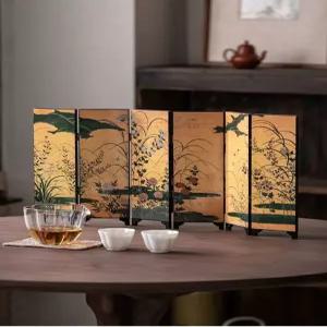 미니병풍 소형병풍 인테리어 장식품 선반 접이식 명절 미니어처 공예 전통 소품