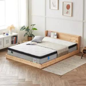 파로마 네오 리브 편백 원목 저상형 수납헤드 침대프레임 기본형 Q NES1786