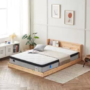 파로마 네오 리브 편백 원목 저상형 LED 침대프레임 편백깔판 Q NES1806