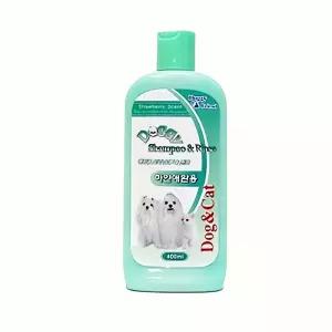 강아지 샴푸 린스 400ml 2개 반려동물 비누 배합 소독제 털 관리 정제 애완 용 목욕