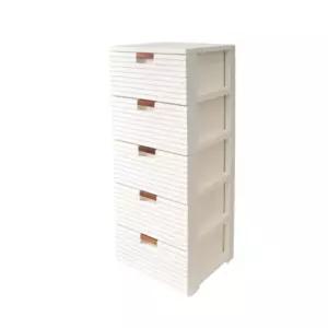 코드86 침실 드레스룸 5단 서랍장 안방 수납장 화이트 BNA