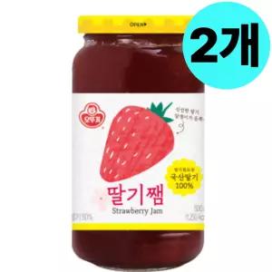 오뚜기 딸기쨈 과일잼 2개 홈카페 브런치 토스트 국산 BNS