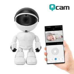 큐캠 QCAM-K3 로봇 IP 카메라 CCTV Full HD 200만 화소 보안