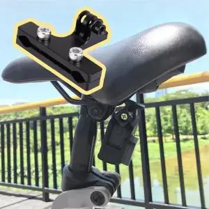 [셀러허브]액션캠 자전거 안장 레일 거치대 마운트 고프로 오즈모 호환 (S8687532)