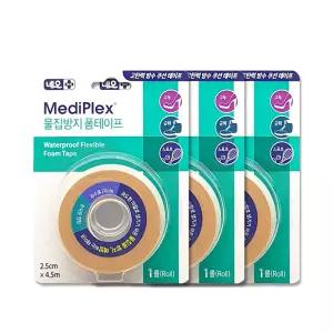 네오 메디플렉스 물집 방지 폼 테이프 밴드 패드 2.5cm x 4.5m 3개