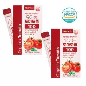 내츄럴플러스 유기농 NFC 토마토즙 100% 착즙주스 라이코펜 비타민