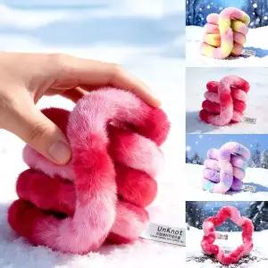 겨울 밍크 털 탱글 피젯토이 트위스트 팝 튜브 말랑이