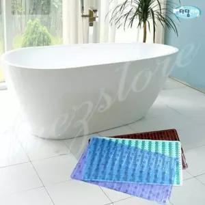 태즈컴퍼니 나무결 논슬립 욕실매트 블루 욕조매트