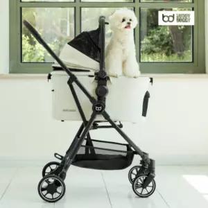 스엔코샵 반려견 유모차 개모차 이동 소형견 아이보리 BNS