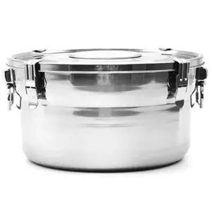 스텐 밀폐용기 원형 반찬통 3호 천성 김치통 23cm