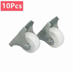 1인치 미니 소형 플라스틱 방향성 캐스터 휠 비회전 저프로파일 고정 소형 장비 가구 트롤리용