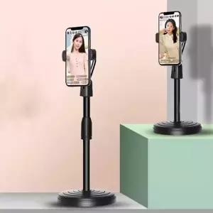 (색상 블랙)탁상용 높이 각도조절 튼튼한 스탠드형 휴대폰 거치대