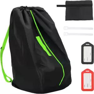 비행기 여행용 카시트백 게이트 체크백 두꺼운 어깨끈이 있는 내구성 가방 및 비행기용 수하물 태그 2개