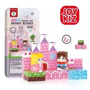 마그네틱 큐브 블록 틴케이스 세트 숲속의공주,얼음궁전(택1)