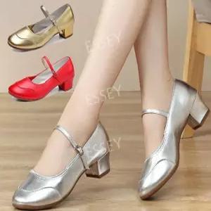 여성 굽 라틴 라인 스포츠 구두 댄스 낮은 댄스화 방송