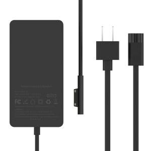 Microsoft Surface Book 3용 127W 충전기, 102W 2, 1, 노트북 스튜디오 Windows Pro용 전원 어댑터 / Laptop Go, 강력한 자석 플러그가 있는 10FT 케이블, LED와 호환됩니다