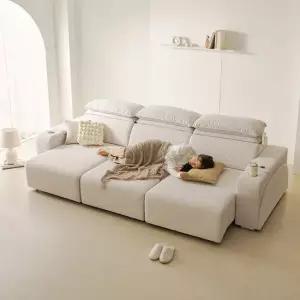 제이픽스 테티스 이지클린 패브릭 무빙 2세대 슬라이딩 리클라이너 4인 슬라이드 모션 소파