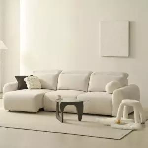 제이픽스 페블 2세대 이지클린 패브릭 무빙 슬라이딩 리클라이너 슬라이드 4인 모션 소파