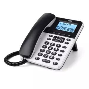 아이텍 IK-670 화이트/ 유선전화기 가정용 사무실 업소용 발신자/화이트