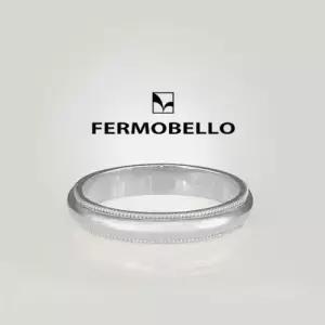 1개 14K 4mm WHITE+WHITE 밀그레인 커플링 반지 WD2D99A