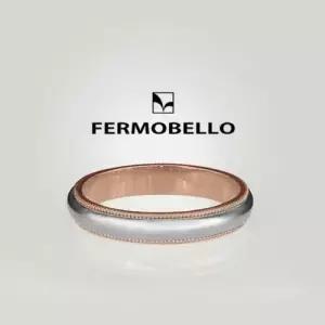 ROSEGOLD+WHITE 밀그레인 14K 커플링 4mm 1개 반지 WD2D999