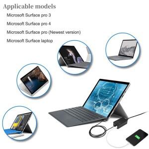 호환 44W 65W 전원 어댑터 Microsoft Surface Pro4/5/6/7/8/9 Laptop1/2/3/4 Go 1800 충전기