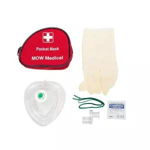 [모우] 휴대용 인공호흡 심폐소생술 CPR 포켓마스크 성인용 MR-071