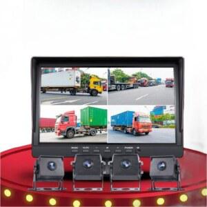 블박 트럭 룸미러 탑차 후방캠 터치스크린 4채널블랙박스 사각지대 호환 포터 차량용