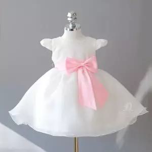 [보리보리/도담도담]심플 핑크 리본 아동 여아 유아 돌 화동 아기 주니어 드레스 연주회 콩쿨 결혼식