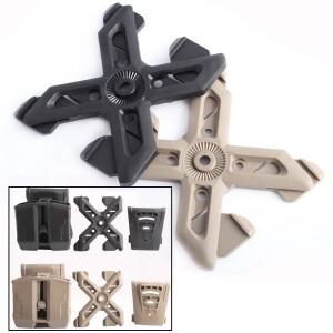 서바이벌 Molle 시스템 액세서리 G17/H&K 홀스터 케이스용 사냥 허리 총 홀스터/Mag 어댑터 부착물