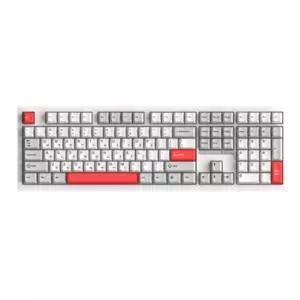 주연테크 화이트 키보드 풀배열 게이밍 108키 선셋 BNS