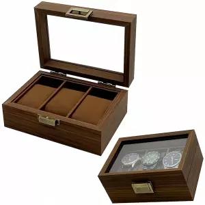 우드 시계 보관함 목재 케이스 나무 박스 정리 함 수납 캐비닛 원목 시대