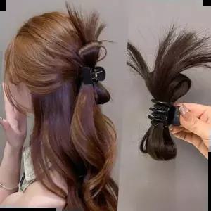 가발핀 페이크 인조모 집게핀 올림머리 머리핀
