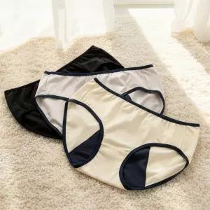 아이엠속옷 데일리 위생팬티 3매세트 샘방지 생리 면스판 여성 방수 팬티