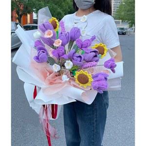 뜨개꽃다발 뜨개질 만들기 코바늘 키트 뜨개꽃 스승의날