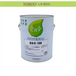 냄새X 친환경 내부용 수성페인트 무광 흰색 4L KS기준 평활성 보수용품 DIY