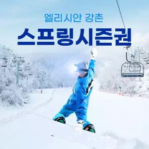 엘리시안 강촌 25/26 스프링 시즌권(01.31~26년 폐장일 이용가능)