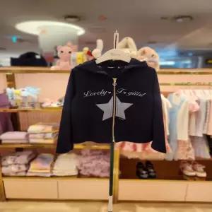 프렌치캣5 주니어 티파니 네이비골지후드집업점퍼 (T61KBJ020)