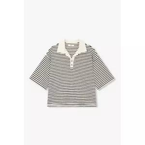 [STUDIO TOMBOY](타임스퀘어점패션관)스트라이프 카라 넥 반팔 티셔츠( 9176222999AR)