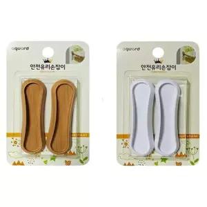 창문 문고리 접착식 베란다 유리문 부착식 안전 손잡이 2P 욕실 현관 미닫이 접착식 압축